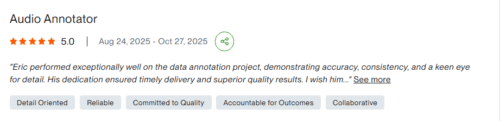 Testimonials - Detail Oriented, Reliable, Commited to Quality, Accountable for Outcomes, Collaborative.